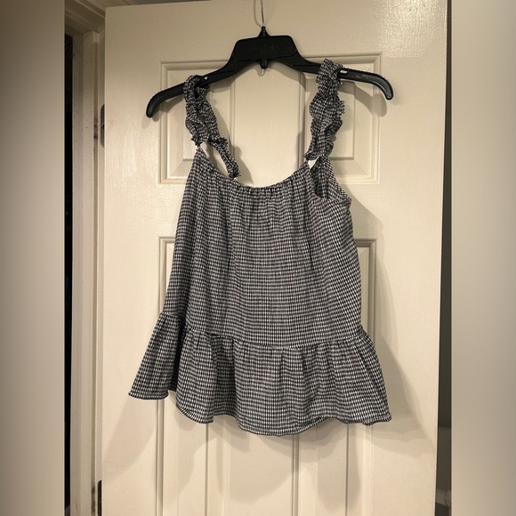 Madewell Ruffle-Strap Cami Top in Gingham - Picture 5 of 8